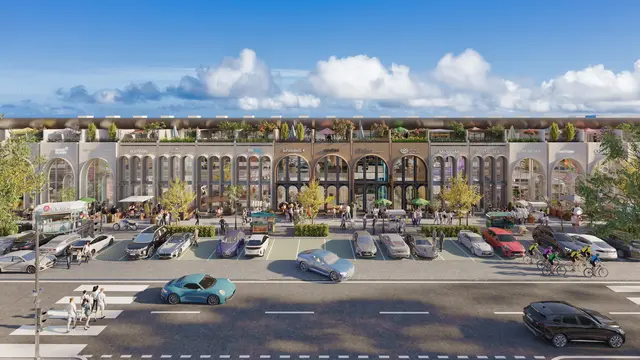 Sinsa District, area komersial premium yang ditargetkan menjadi pusat gaya hidup Eco Town Sawangan mulai dibangun Agustus 2024. (Dok Vasanta Group)