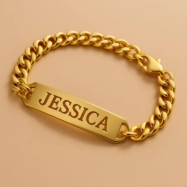 Gelang Emas Nama atau Inisial