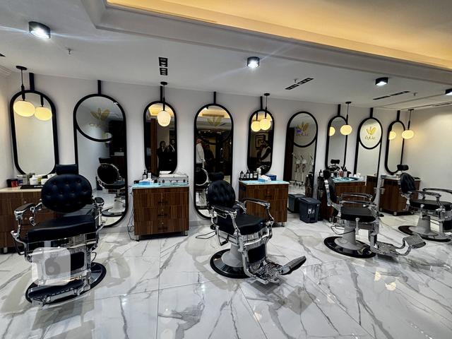 <p>Barbershop di Enaya Spa, Hotel Pullman Zamzam Makkah, Arab Saudi. (Liputan6.com/Asnida Riani)</p>