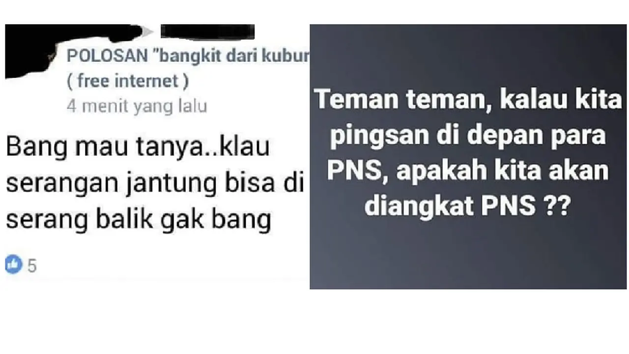 Kumpulan Pertanyaan Konyol di Medsos, Antara Bikin Bingung Sekaligus Ngakak