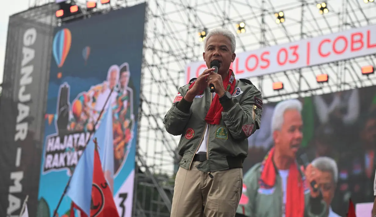 Hari ini, Sabtu (10/2/2024) menjadi kampanye penutup bagi peserta Pemilu 2024. (JUNI KRISWANTO/AFP)
