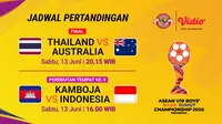 Nonton ASEAN U19 Boys Championship 2026 - Final/ 3rd Place di Vidio