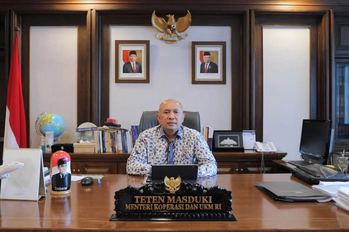 Menteri Koperasi dan UKM Teten Masduki menetapkan 7 target Kementerian Koperasi dan UKM di tahun 2024.
