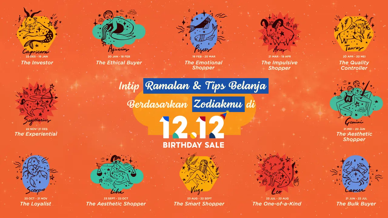 Bareng Canti Widyadhari, Intip Ramalan dan Tips Belanja Berdasarkan Zodiakmu di Shopee 12.12 Birthday Sale