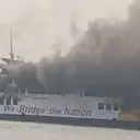 Kapal Batu Mandi Terbakar di Merak, Tim SAR Gabungan Evakuasi Penumpang