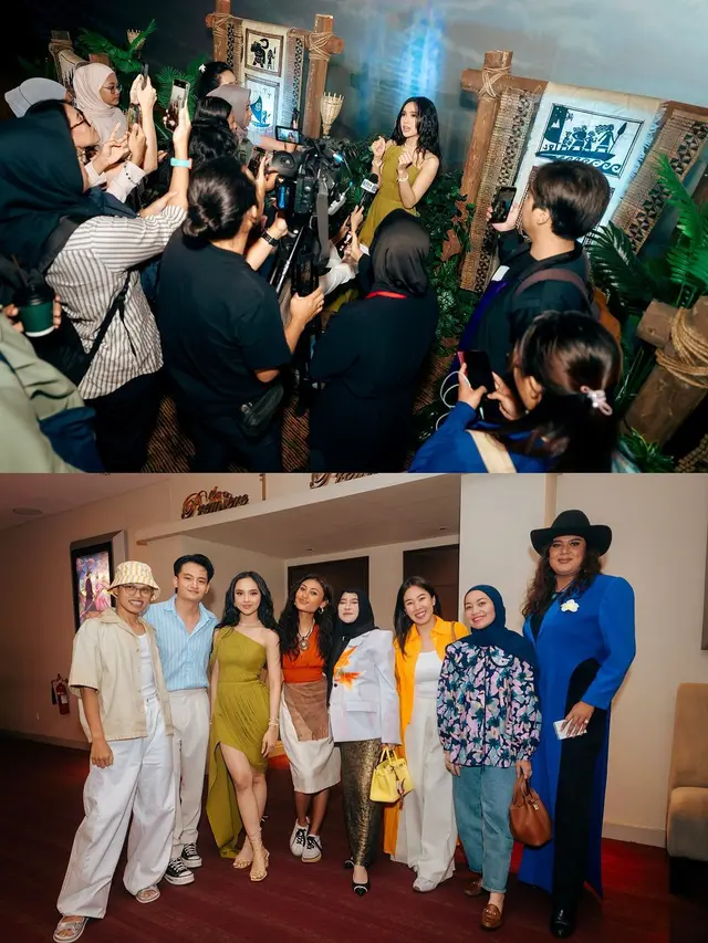 6 Potret Lyodra Ginting di Premiere Film Moana 2, Ditemani Randy Martin