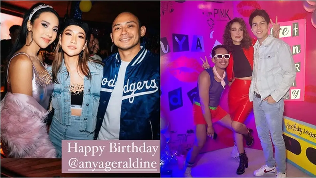 8 Potret Artis di Pesta Ultah Anya Geraldine, BCL dan Tiko Serasi Bergaya 90-an