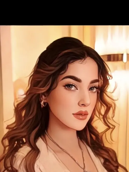 Rambut badai dan kalung yang indah semakin mempertegas tasya terlihat sebagai pemeran kartun Disney (tiktok/tasyafarasya)