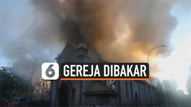 gereja dibakar