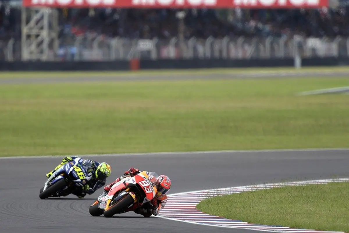 Valentino Rossi dan Marc Marquez
