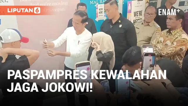Paspampres Kewalahan Jaga Jokowi di Makassar