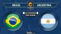 Persahabatan Internasional - Brasil Vs Argentina (Bola.com/Adreanus Titus)