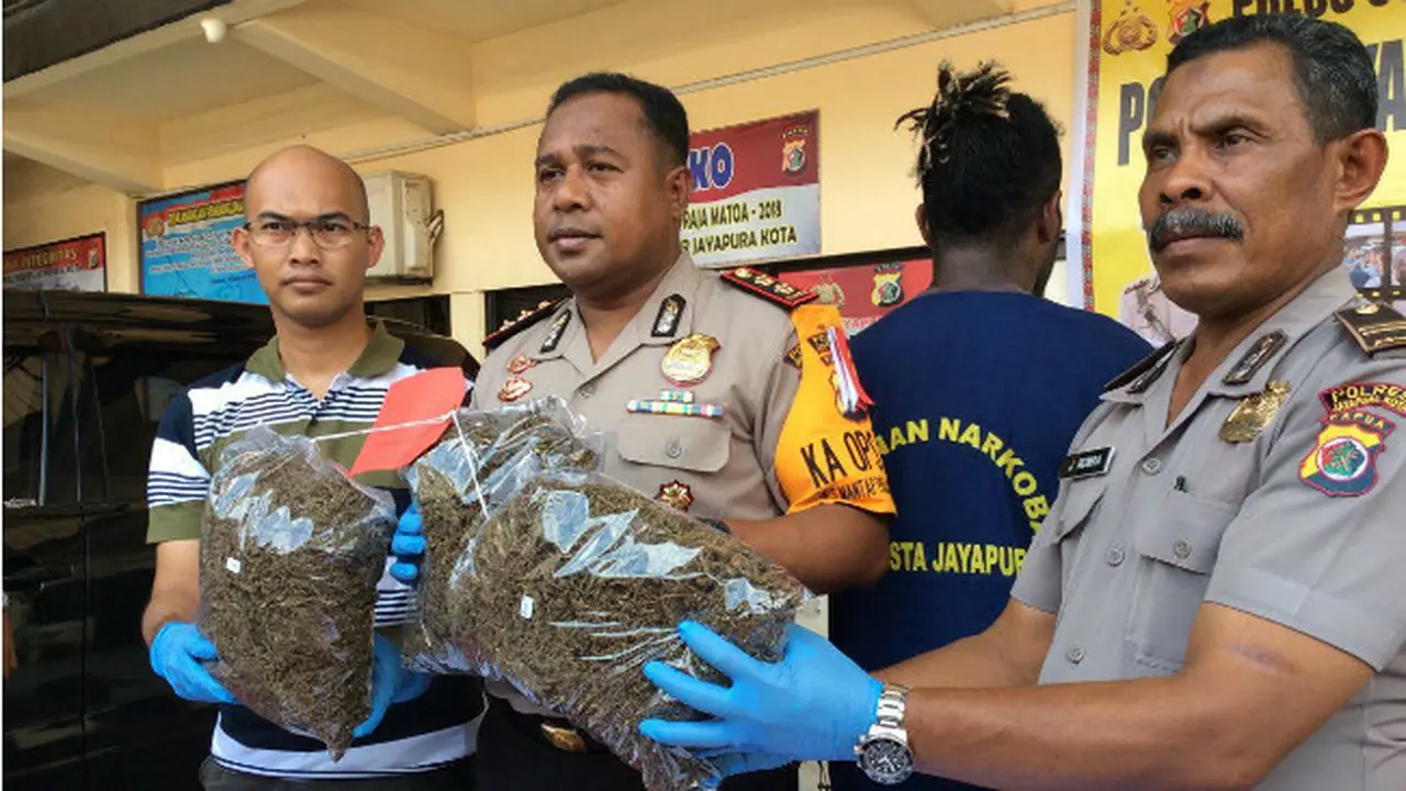 Akhir Pelarian Pengedar Ganja Papua Nugini