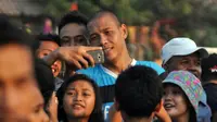 Mantan bek tengah Persipasi Bandung Raya, Nova Arianto tidak terlalu antusias menyambut turnamen Piala Jenderal Soedirman. (Bola.com/Romi Syahputra)