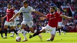 Setan Merah berhasil menang atas Wolverhampton dengan skor tipis 2-0. (AP Photo/Jon Super)