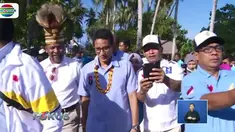 Di pulau yang juga diyakini sebagai awal peradaban Papua ini, Sandiaga berkeliling untuk melihat peninggalan sejarah.