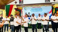 Ketua Umum Rampai Nusantara (RN), Mardiansyah, melantik Walikota Tarakan sebagai Ketua Dewan Eksekutif Wilayah RN provinsi Kalimantan Utara, Minggu (23/5/2020) (Istimewa)