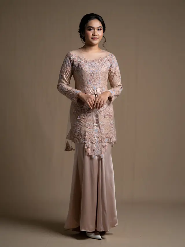 Baju Brokat Kombinasi French Lace Import