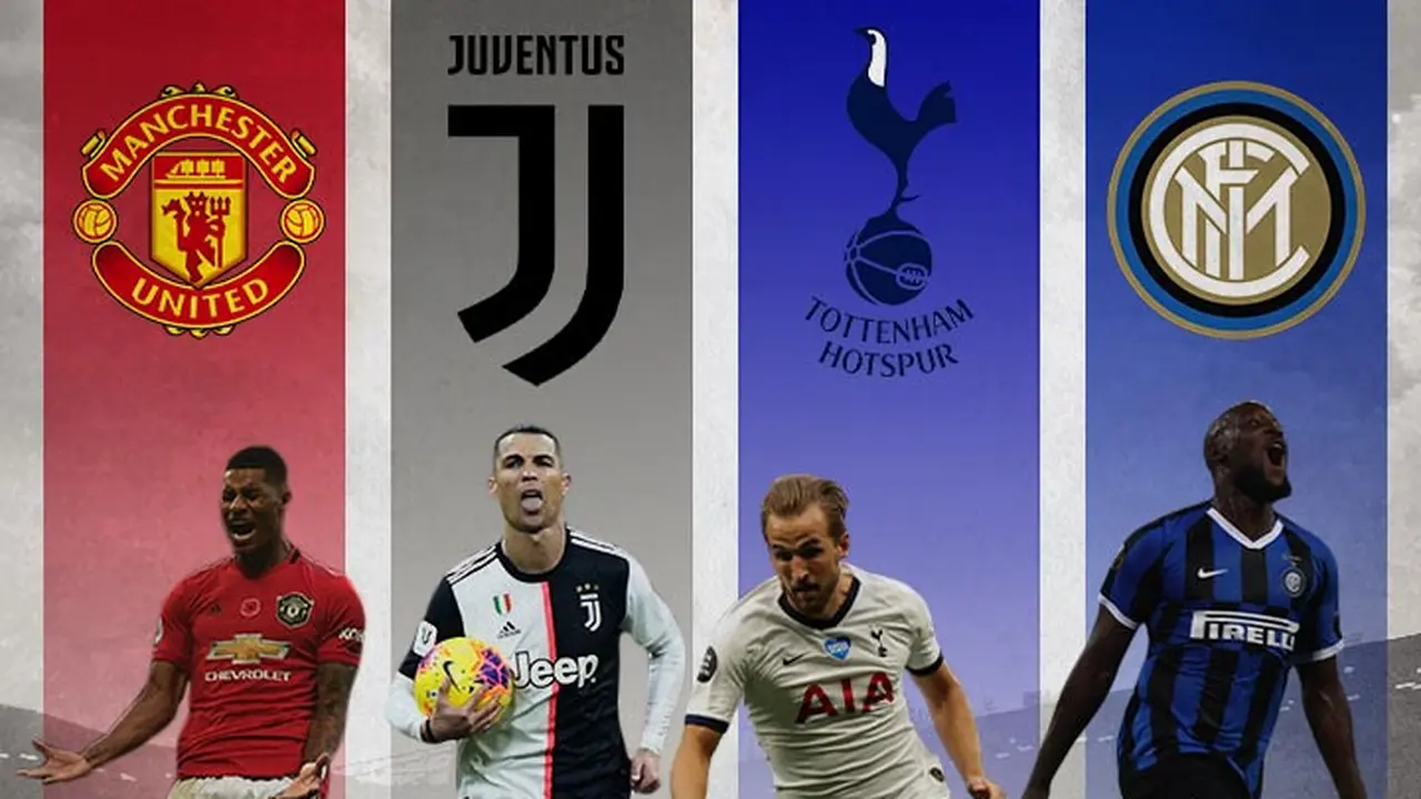 Ilustrasi Pemain - Marcus Rashford, Cristiano Ronaldo, Harry Kane, Romelu Lukaku