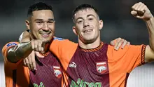 Dua pemain Borneo FC Samarinda, Juan Villa dan Mariano Peralta. (Bola.com/Dok.Instagram Borneo FC).