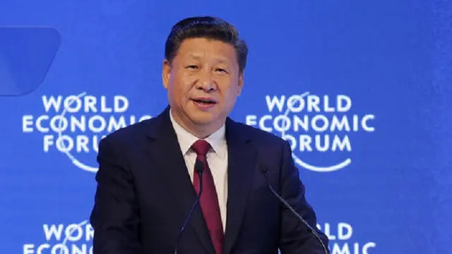 Presiden Xi Jinping ketika menghadiri Forum Ekonomi Dunia di Davos, Swiss