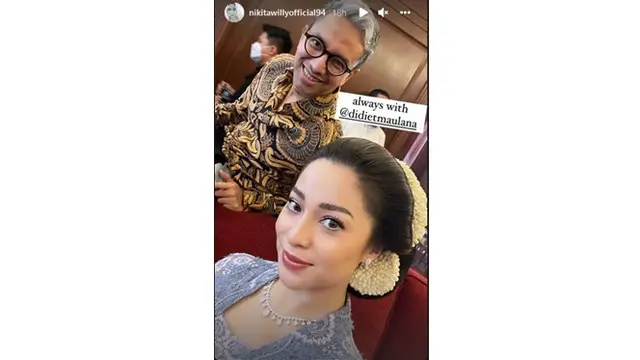 7 Potret Detail Penampilan Nikita Willy di Hari Pernikahan Sang Adik, Menawan