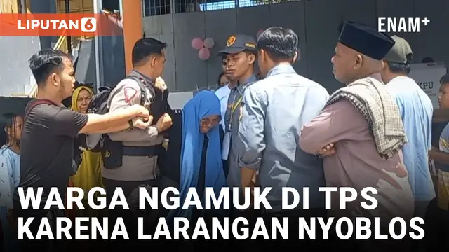 Warga Palopo Mengamuk di TPS gegara Keluarga Tidak Diizinkan Mencoblos