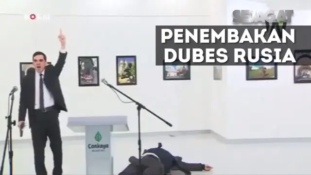 Seorang pria tiba-tiba menembak mati Dubes Rusia untuk Turki, Andrey Karlov. Karlov tengah memberikan sambutan di acara pameran foto di Ankara, Turki.