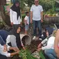 Proses pembuatan pupuk kompos di perumahan GGM Banyuwangi (Hermawan Arifianto/Liputan6.com)