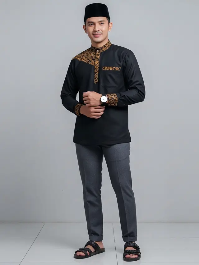 Koko dengan Sentuhan Motif Etnik Nusantara