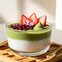 Resep Tofu Pudding Matcha Blossom./Copyright depositphotos.com/AI Generator