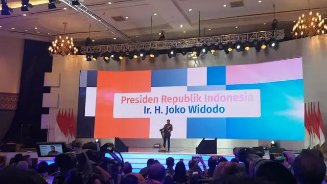 Presiden Joko Widodo menghadiri peresmian pembukaan UMKM Export BRIlianPreneur 2019 di JCC, Jakarta Pusat, Jumat (20/12/2019).