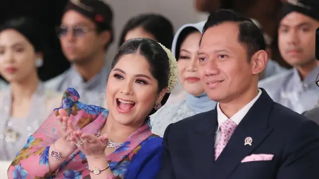Annisa Pohan saat Kondangan pakai perhiasaan. [@annisayudhoyono]