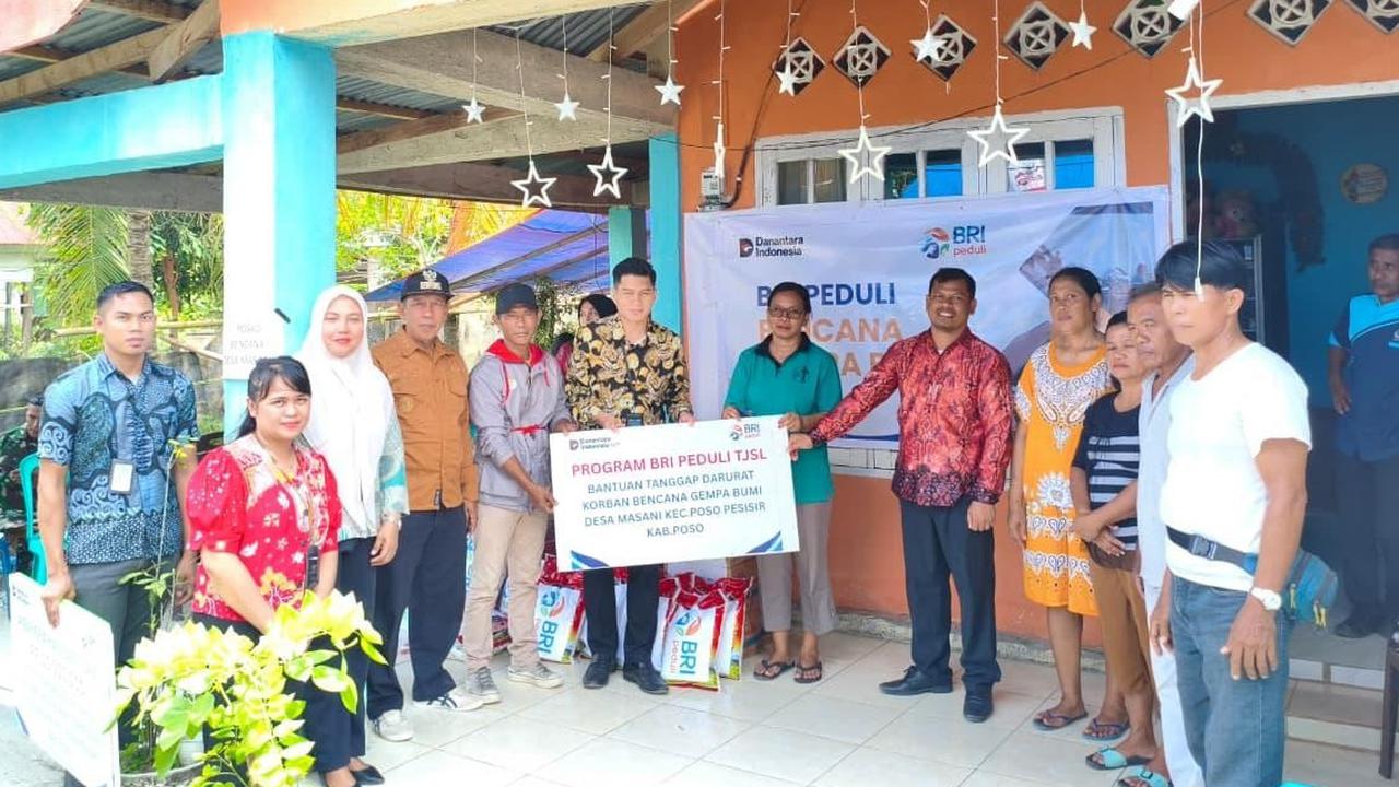 Tanggap Bencana, BRI Peduli Salurkan Bantuan Bagi Korban Gempa Bumi Di Poso