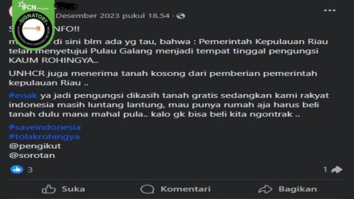 Deretan Hoaks Terkait Pulau di Indonesia, dari Tempat Pengungsian UNHCR hingga Dijual di Medsos