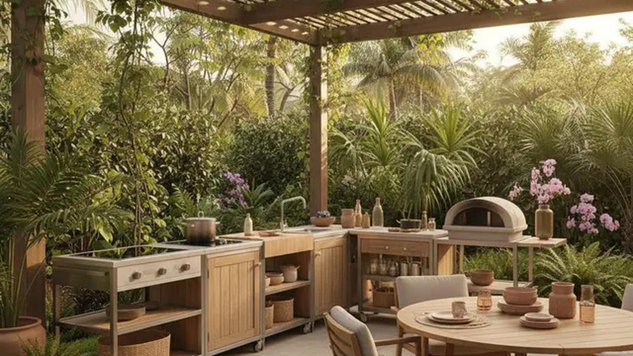 9 Dapur Outdoor Sederhana tapi Berkelas, Cocok untuk Rumah di Daerah Panas