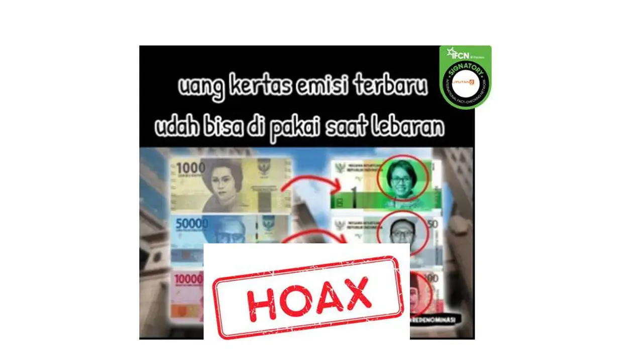 Cek Fakta uang baru bergambar Sri Mulyani