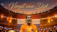 Ilustrasi Virgil van Dijk di Timnas Belanda. (Bola.com/AFP/Gemini)