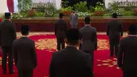 Presiden Jokwi melantik 6 Menteri baru dan 5 wakil menteri di Istana Kepresidenan. (Istimewa)