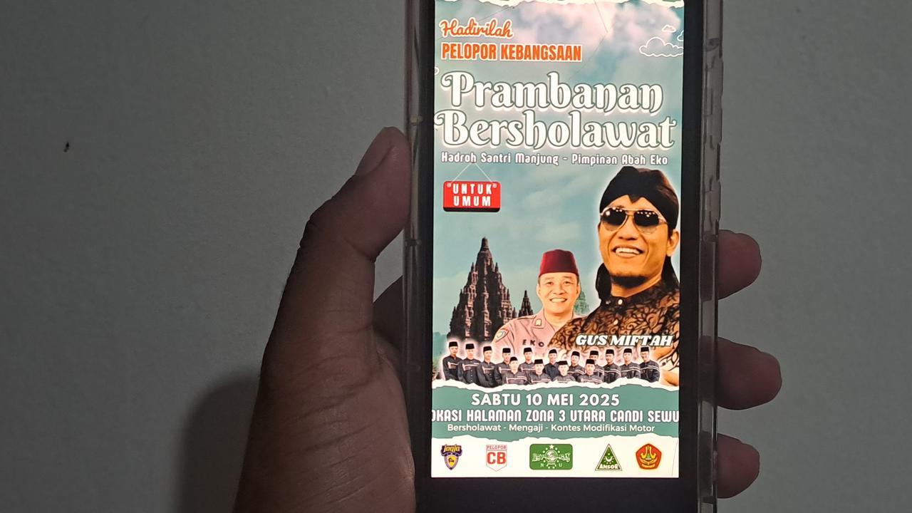 Flayer 'Prambanan Bersholawat'