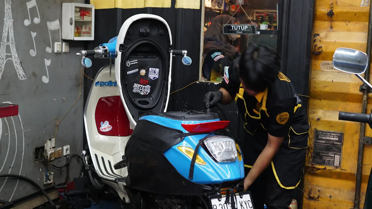 Gaya Retro Racing Bakal Jadi tren Modifikasi Vespa Tahun Ini (ScooterVIP)