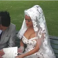 Pernikahan Julia Perez dan Gaston Castano di Australia. foto: youtube