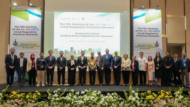 Pertemuan ke-9 ASEAN-OECD GRPN bertema “Shaping the Future: Building Better Regulations for Tomorrow” di Jakarta, Indonesia. (Foto: ekon.go.id)