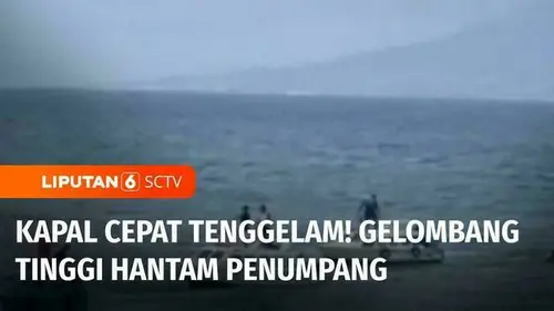 VIDEO: Gelombang Tinggi Hantam Kapal Cepat di Halmahera Barat, Maluku Utara