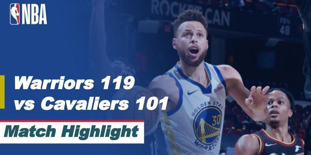 VIDEO: Highlight NBA, Golden State Warriors Bungkam Cleveland Cavaliers 119-101