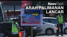 Pihak Kepolisian Lalu Lintas yang sudah bersiap, langsung membuka contra flow atau lawan arus dari pukul 10.30 WIB, yang sebelumnya telah menutup pintu exit tol Brebes Timur (Brexit) dari arah Jakarta