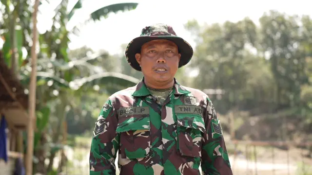 Bintara Pembina Desa (Babinsa) Bolo dari Koramil 17 Wonosegoro Kodim 0724/Boyolali, Budi Purnomo.
