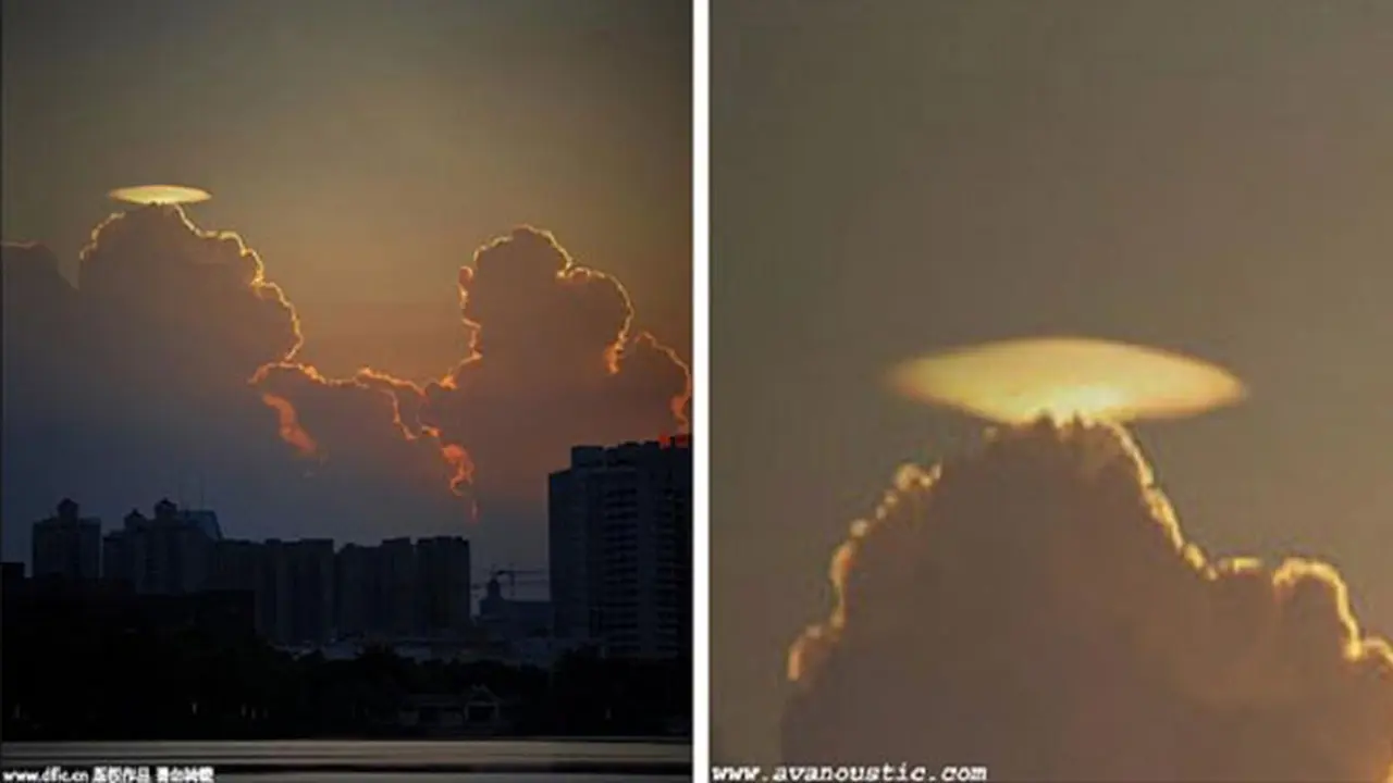 Menakjubkan, Awan Berbentuk UFO Hebohkan Warga