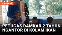 Tidak Punya Markas, Pemadam Kebakaran di Tasikmalaya Ngantor di Kolam Ikan