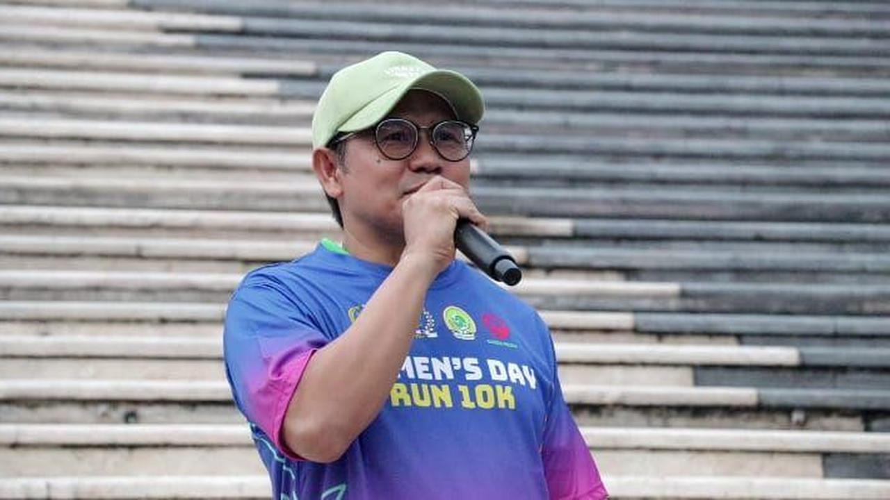 Ketua Umum Partai Kebangkitan Bangsa (PKB) Abdul Muhaimin Iskandar menghadiri Women'n Day Run 10K kerjasama Perempuan Bangsa, Garda Bangsa, DPR/MPR RI dengan Pertamina, BCA, BNI, BRI, Pegadaian, BTN, Pupuk Indonesia dan sejumlah badan usaha lainnya berta